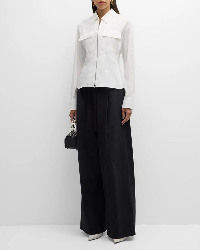 A.L.C. Sage Cotton Zip Top 2