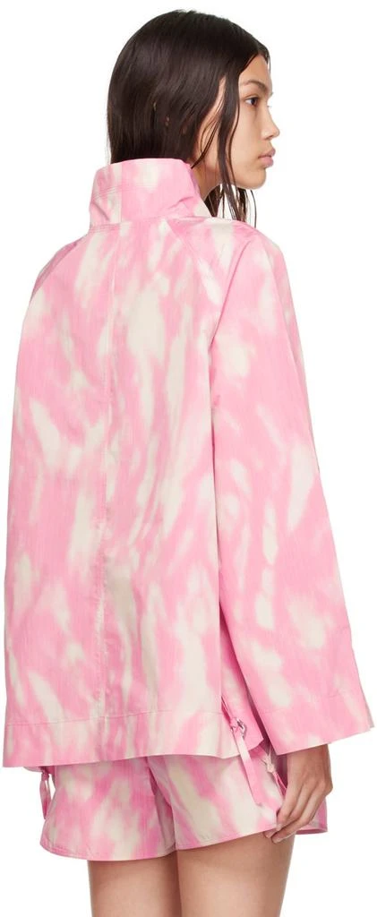Ganni Pink Recycled Polyester Jacket 3