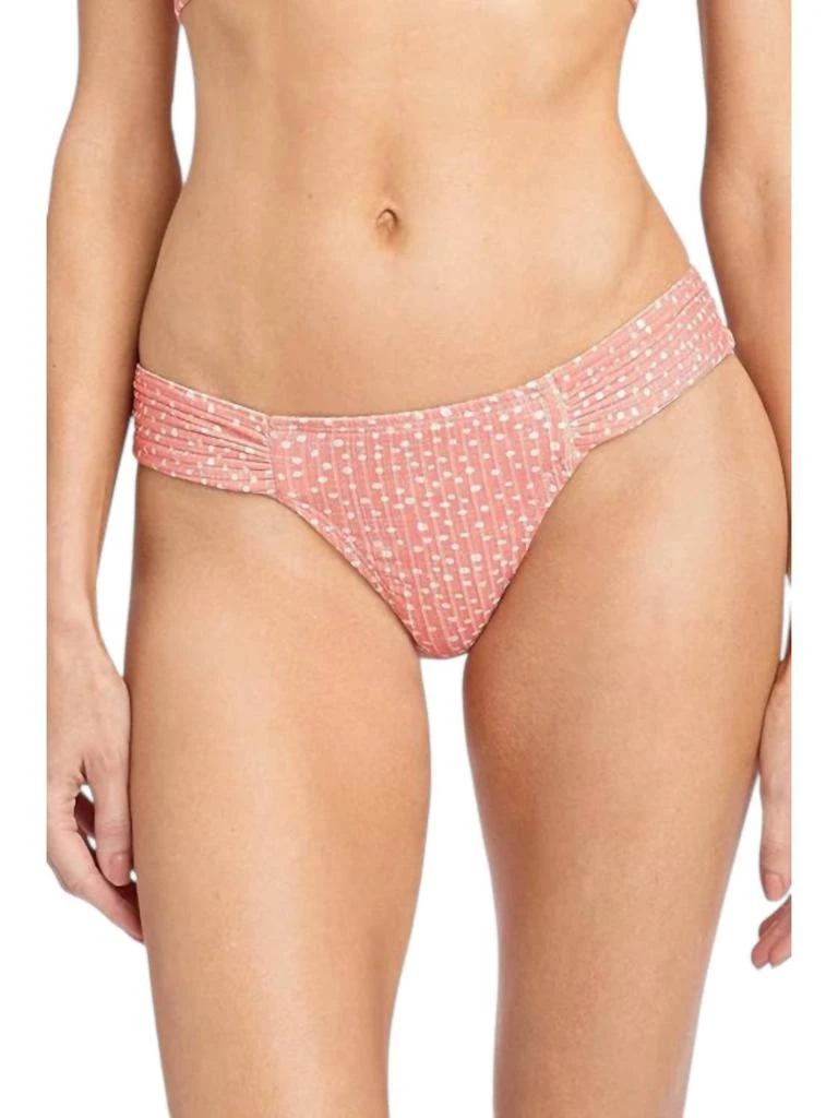 Robin Piccone Robin Piccone - Ally Dot Rib Tab Side Bikini Bottom