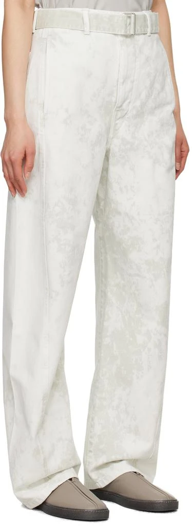 Lemaire Off-White Twisted Belted Jeans 2