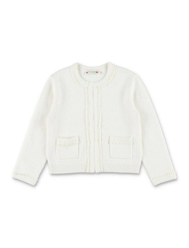 Bonpoint Bonpoint Long-Sleeved Crewneck Cardigan