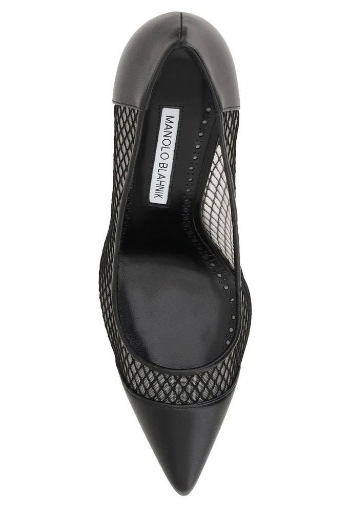 Manolo Blahnik Manolo Blahnik Capcour Mesh-Panelled Pumps 4