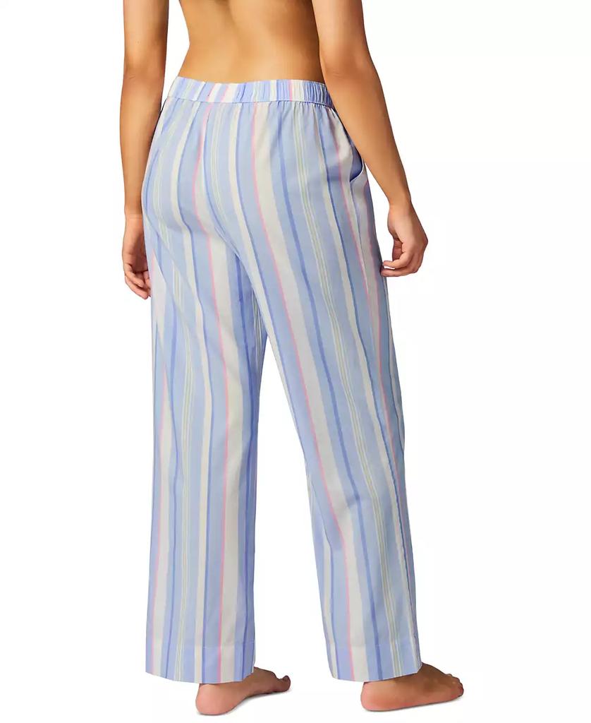 GAP Women's Striped Poplin Pajama Pants, Exclusively at Macy's
