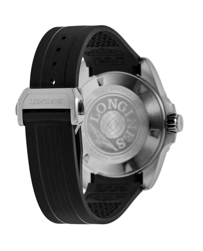 Longines Longines HydroConquest GMT Automatic Black Dial Rubber Strap Men's Watch L3.890.4.56.9 4