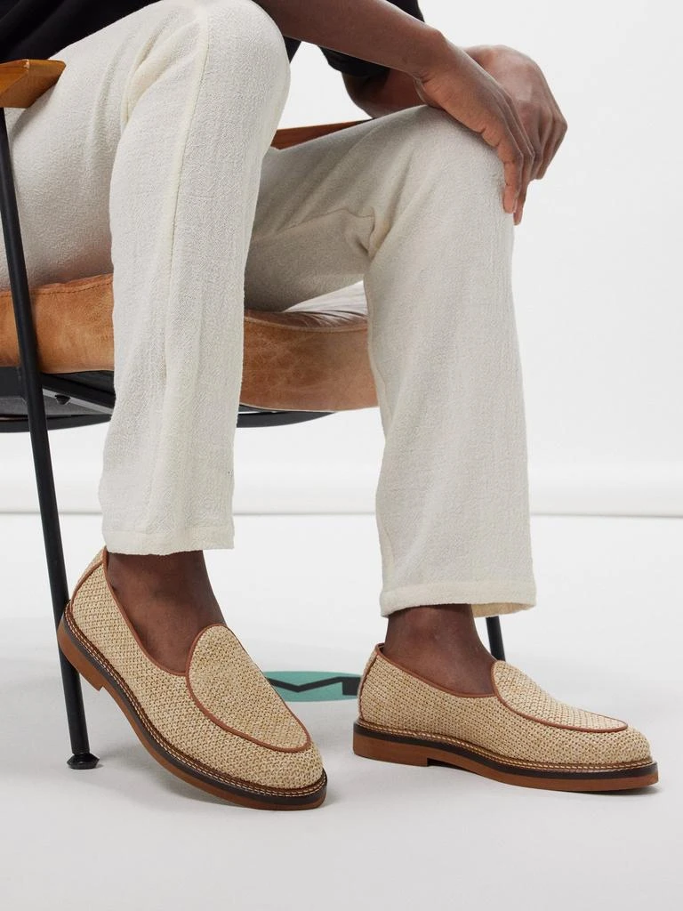 Jacques Solovière Paris Lex raffia loafers 2