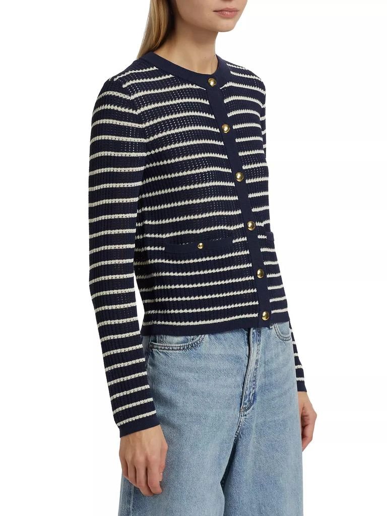 Rag & Bone Viola Cotton-Blend Stripe Cardigan 4