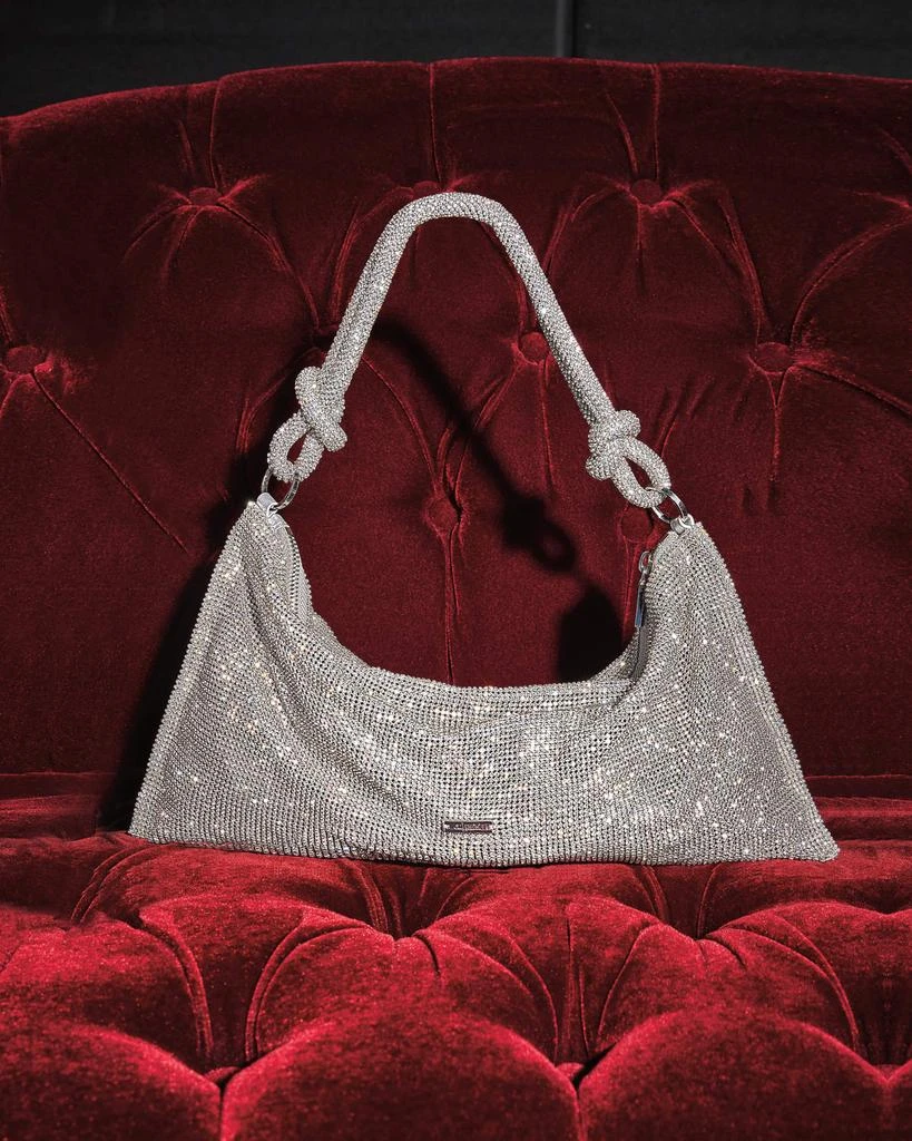 Cult Gaia Hera Knotted Rhinestone Mini Shoulder Bag 2