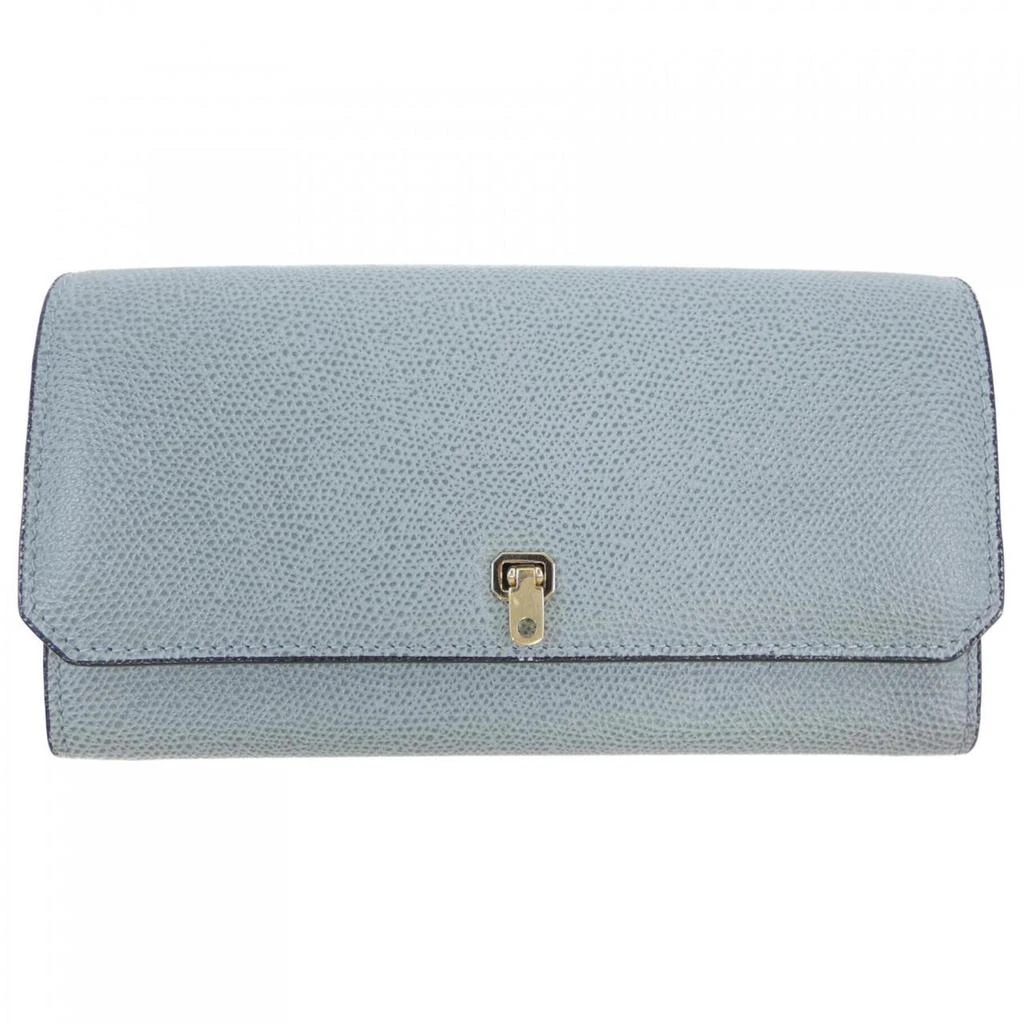 VALEXTRA Leather Long Wallet (Tri-Fold) (Pre-Owned)