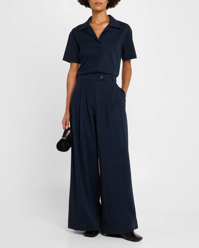 Rivet Utility Stylist Wide-Leg Twill Jumpsuit 4