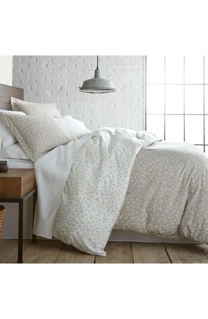 SOUTHSHORE FINE LINENS Modern Geometric Maze - Luxury Premium Oversized Duvet Cover Set