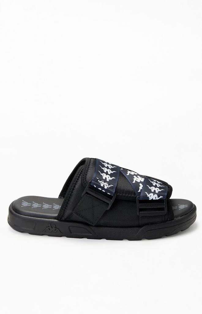 Kappa Black & White 222 Banda Mitel 1 Slide Sandals 1