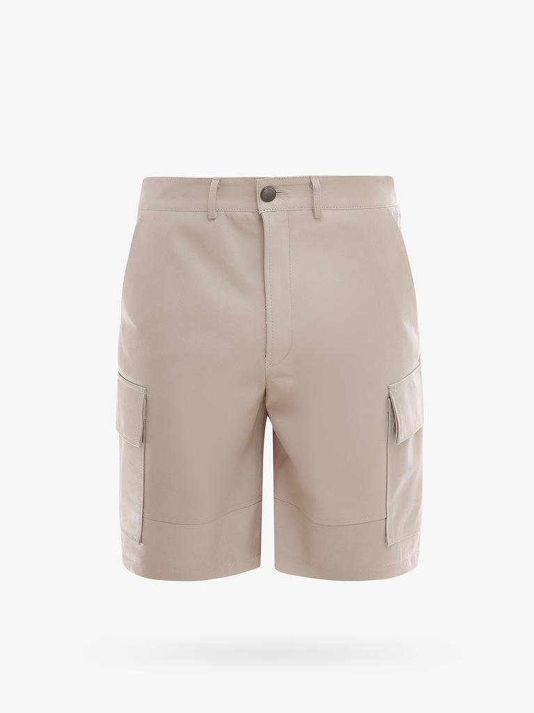 D-FOUR Leather bermuda shorts