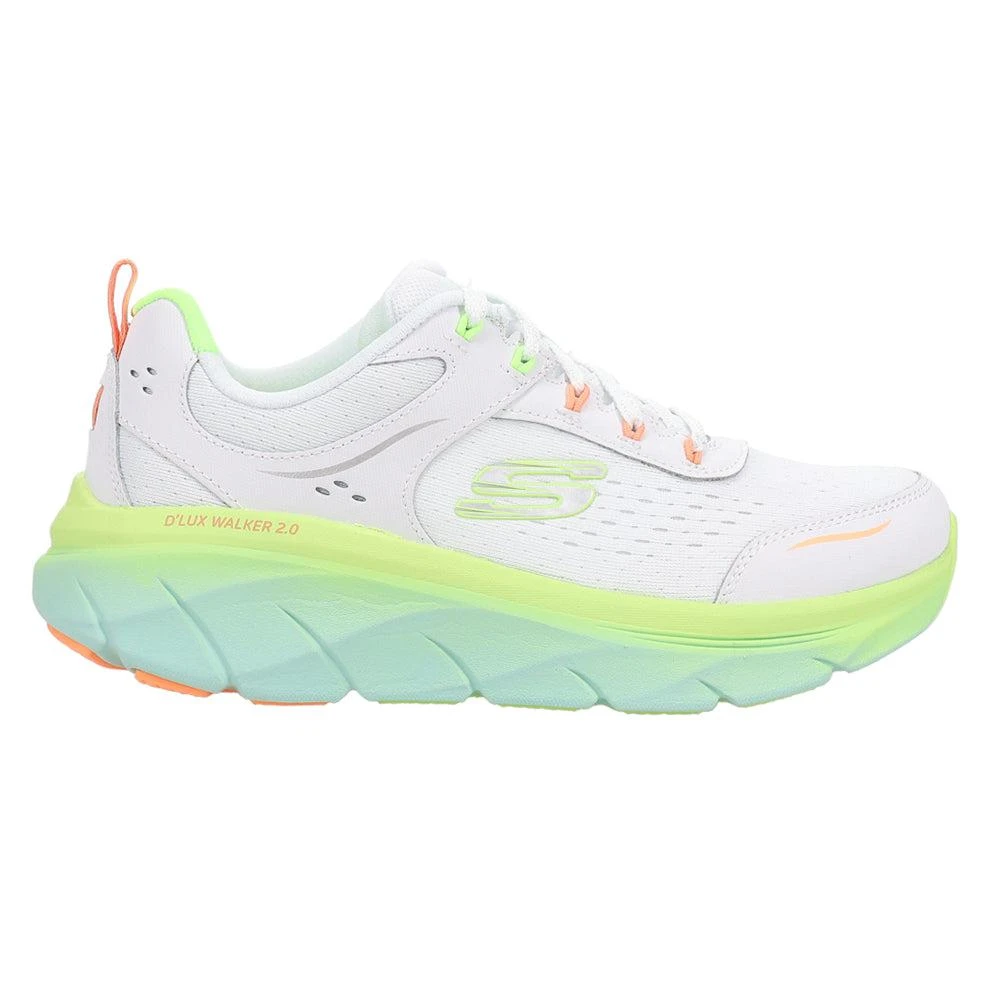 SKECHERS D'Lux Walker 2.0 Neon Sites Lace Up Sneakers 1