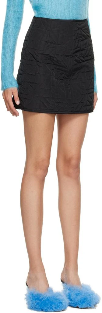 Nina Ricci Black Quilted Miniskirt 2