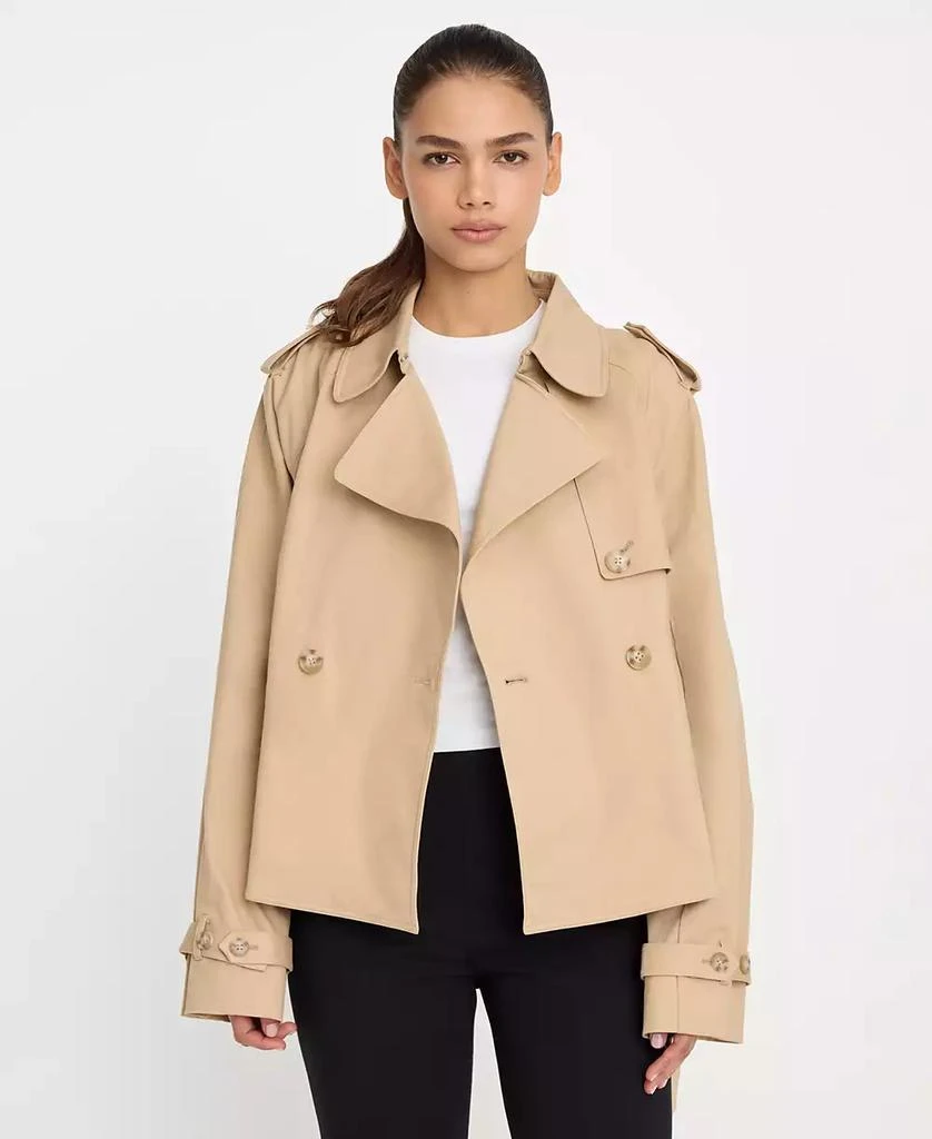 Good American Women
s Cropped Trench Jacket 4