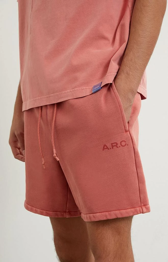 A.R.C. Red Heavyweight Fleece Sweat Shorts 3