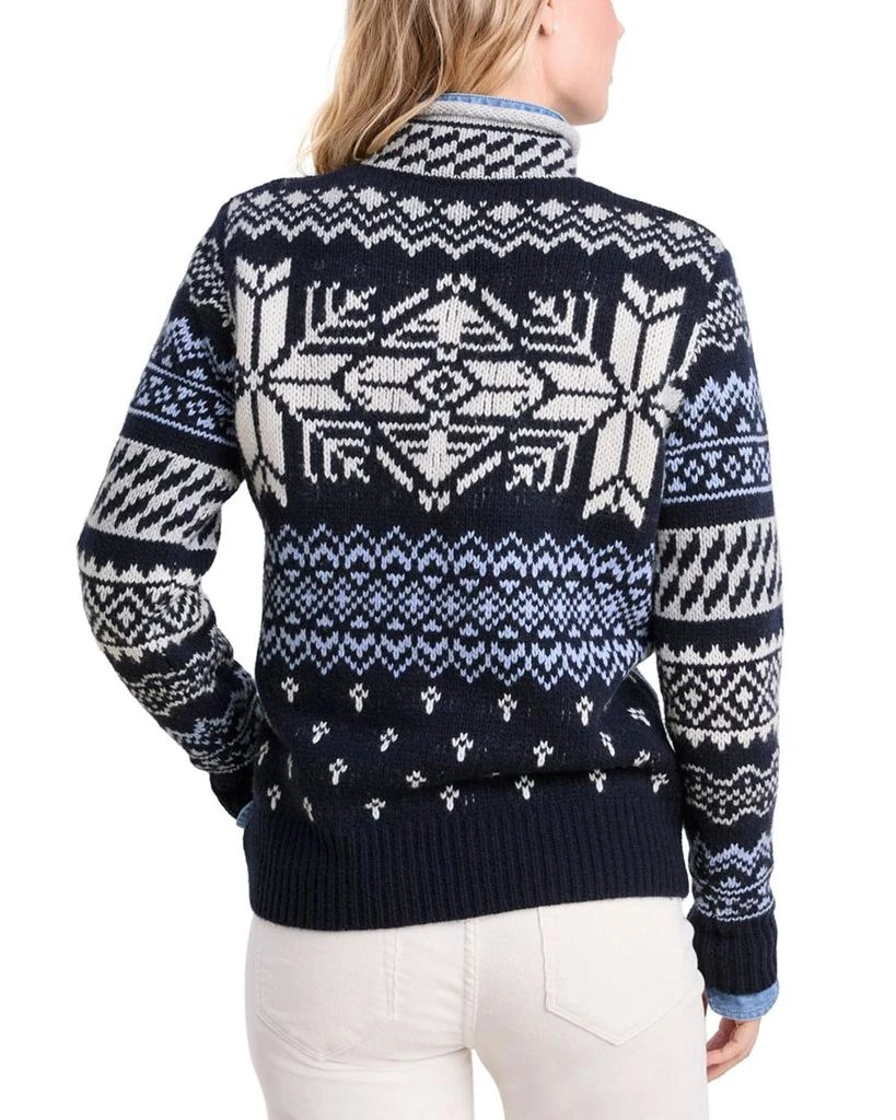Vineyard Vines Patchwork Fair Isle Roll Neck Sweater 3
