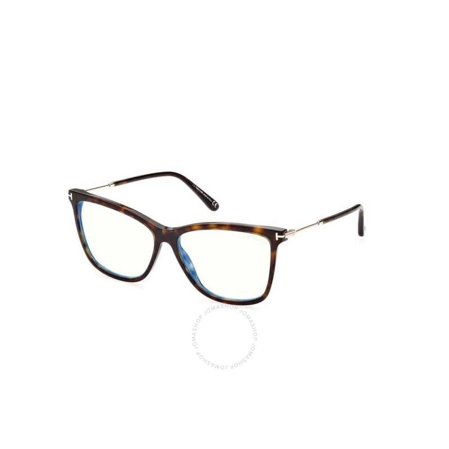 Tom Ford Blue Light Block with Grey Gradient Clip-On Cat Eye Ladies Eyeglasses FT5824-B 052 56 2