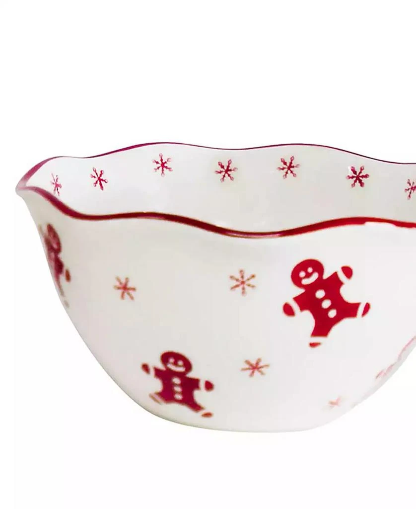 Euro Ceramica Winterfest Holiday 3-Piece Candy Bowl Set 5