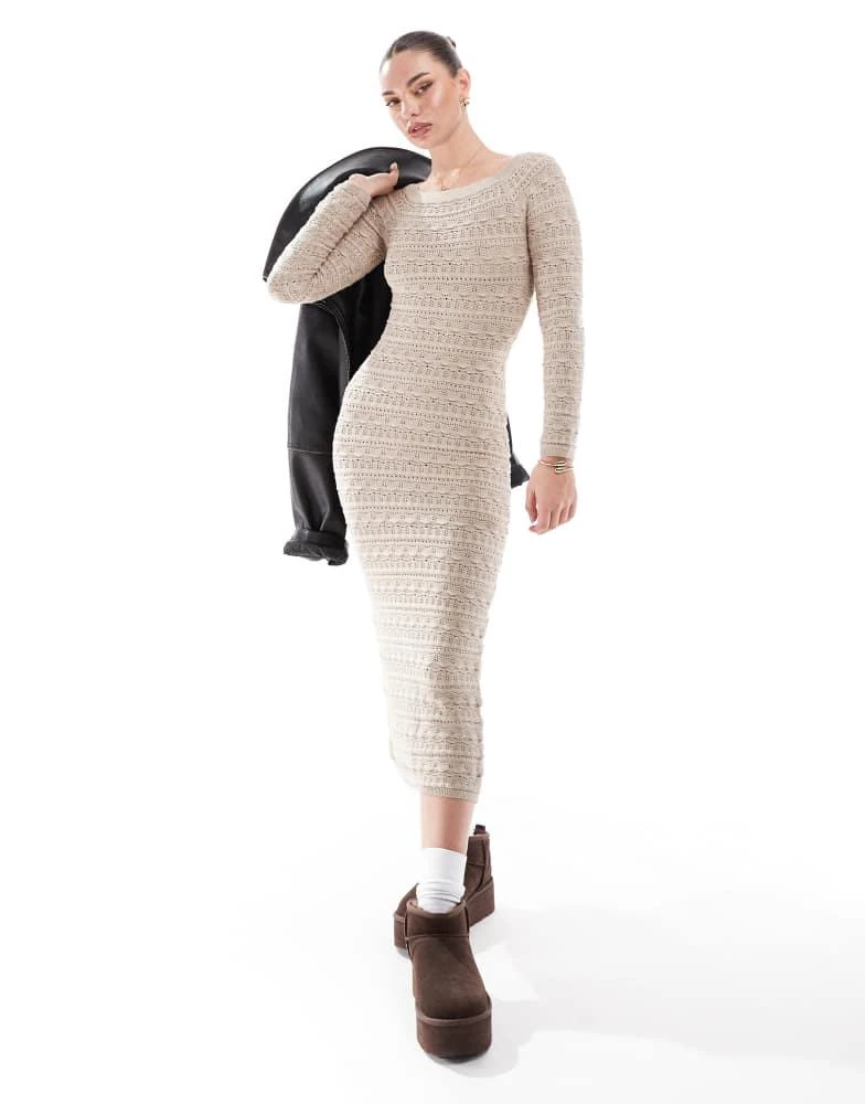 Bershka open knit bardot maxi dress in tan On Sale Now with Up to 40% Off | Discover Exclusive Deals & Savings at BeyondStyle Authentic Bershka Home|women with Limited-Time Discounts, Bershka open knit bardot maxi dress in tan On Sale Now with Up to 40% Off | Discover Exclusive Deals & Savings at BeyondStyle Authentic Bershka Home|women with Limited-Time Discounts,