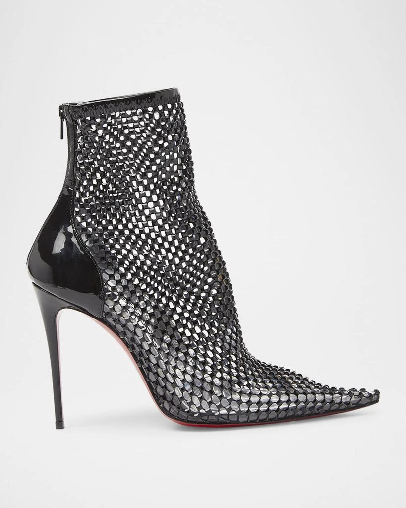 Christian Louboutin Kate Max Mesh Red Sole Stiletto Booties 1