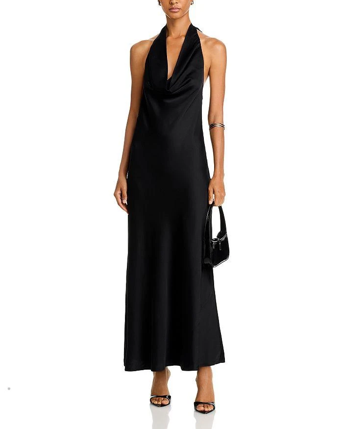 French Connection Ennis Satin Halter Dress 3