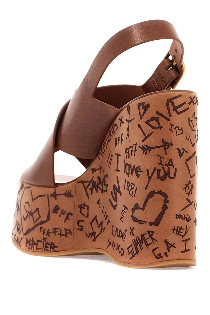Chloé maxime wedge sandals with platform 3