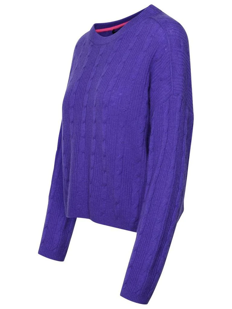 360 Cashmere 360 Cashmere 'Amelie' Purple Cashmere Sweater 2