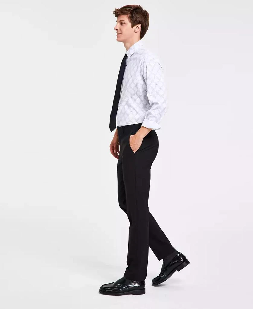 Bar III Men's Skinny Fit Wrinkle-Resistant Wool-Blend Suit Separate Pant, Created for Macy's 1