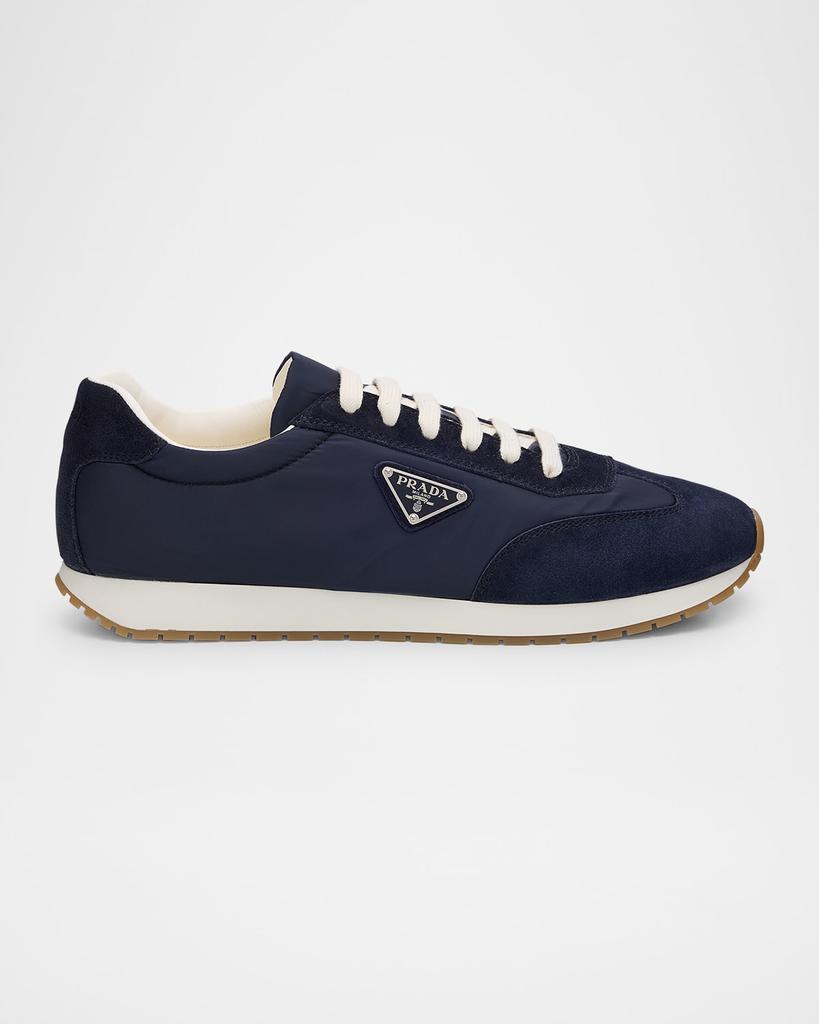 Prada Prada Logo Patch Lace-Up Sneakers - Casual Shoes