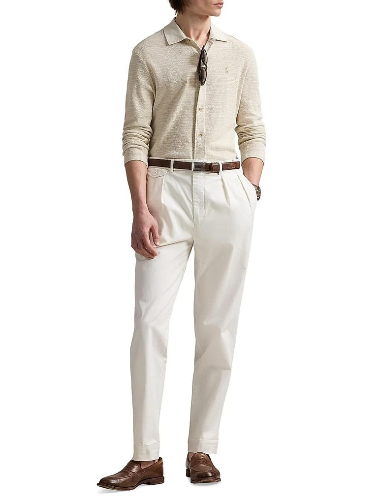 Ralph Lauren Textured Cotton-Linen Shirt Sweater 2