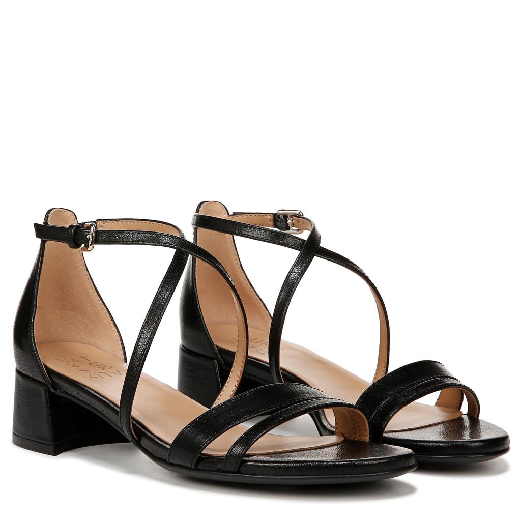 Naturalizer June Strappy Low Block Heel Dress Sandal