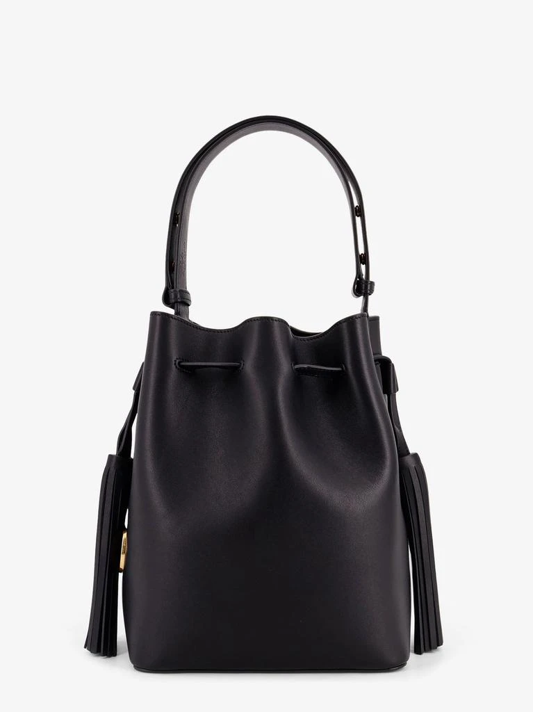 Valentino So Seau leather bucket bag with meatl Vlogo 2