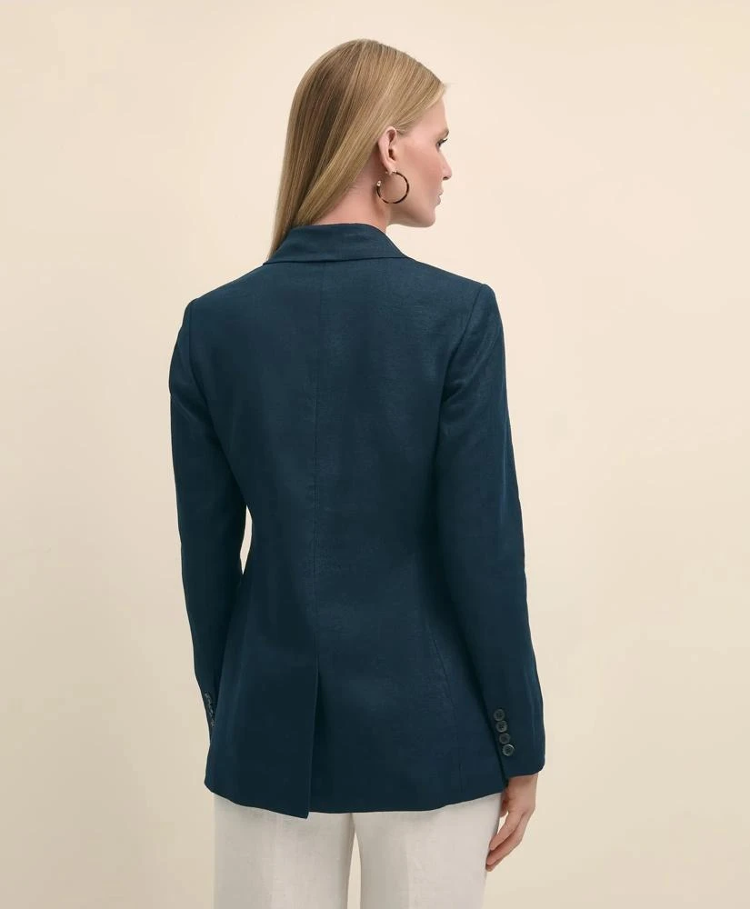 Brooks Brothers Linen Double-Breasted Peak Lapel Jacket 4