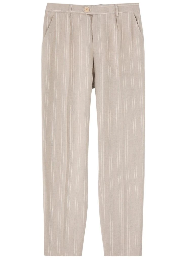 Oliver Spencer Claremont striped linen trousers 1