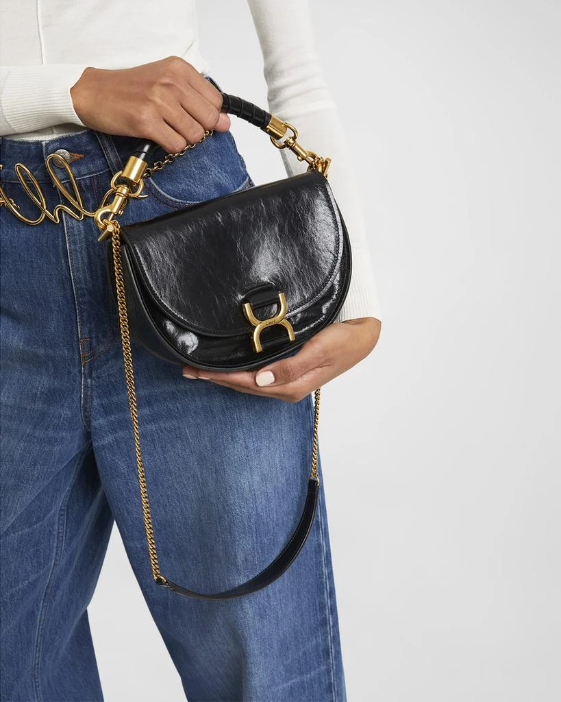Chloé Marcie Flap Crossbody Bag in Shiny Calfskin 5