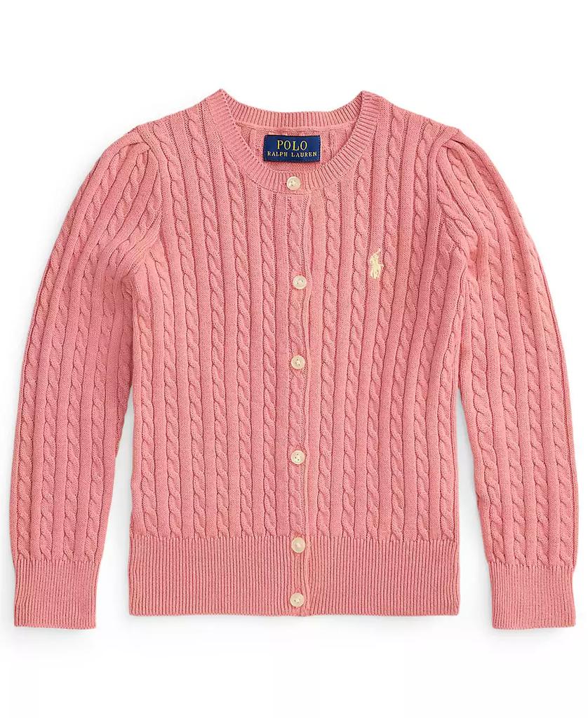 Ralph Lauren Girls
 2T-6X Mini-Cable Front-Button Cardigan