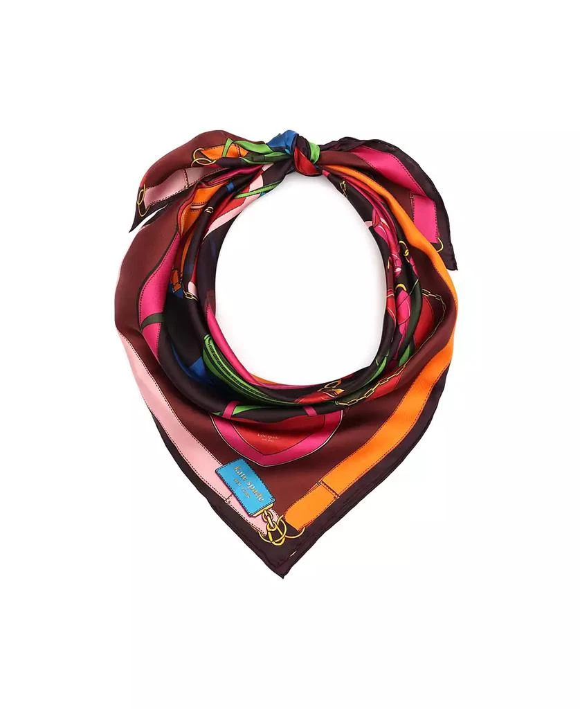 Kate Spade Women's Bag Print Silk Square Scarf 4