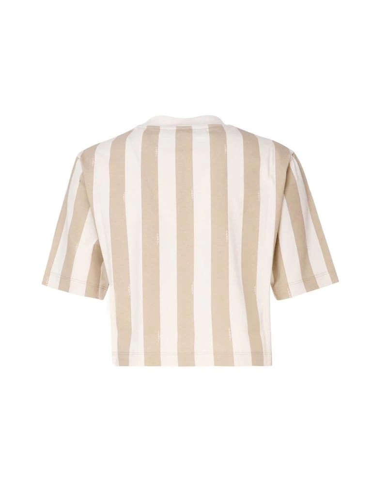 Fendi Fendi Logo Patch Striped Cropped Top 2