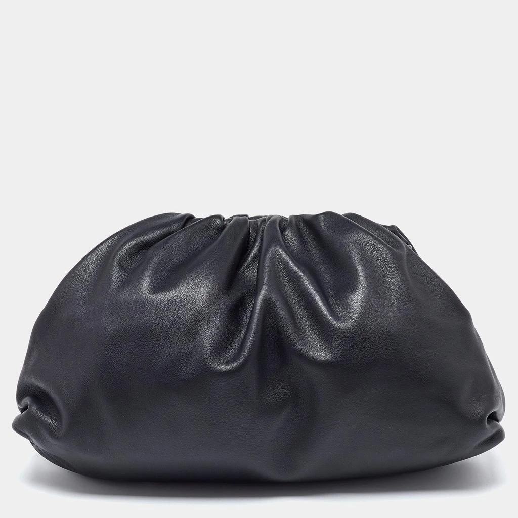 Bottega Veneta Bottega Veneta Black Leather The Pouch Clutch 4