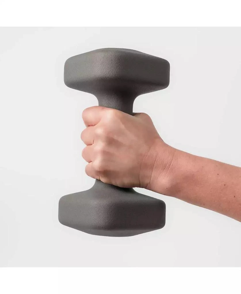 WeGym SafeGrip Dumbbells Medium Set with Light Rack - 5, 8, 10, 12 lbs 4