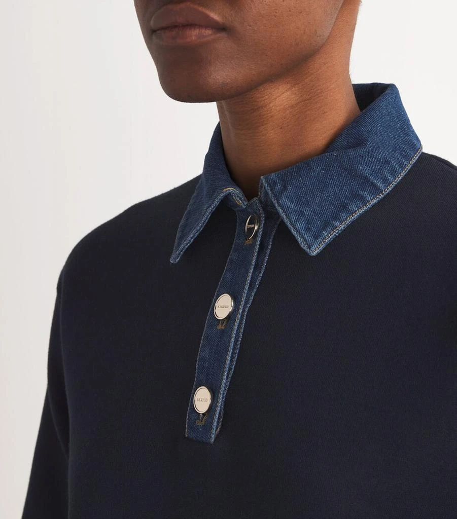 Sandro Paris Denim-Collar Sweater 6