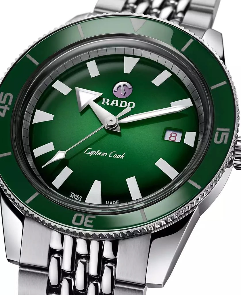 Rado Men's Swiss Automatic HyperChrome Captain Cook Stainless Steel Bracelet Diver Watch 42mm 5