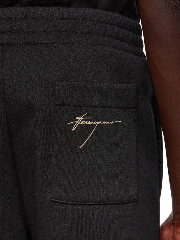 Salvatore Ferragamo Striped Cotton-Blend Track Pants 5