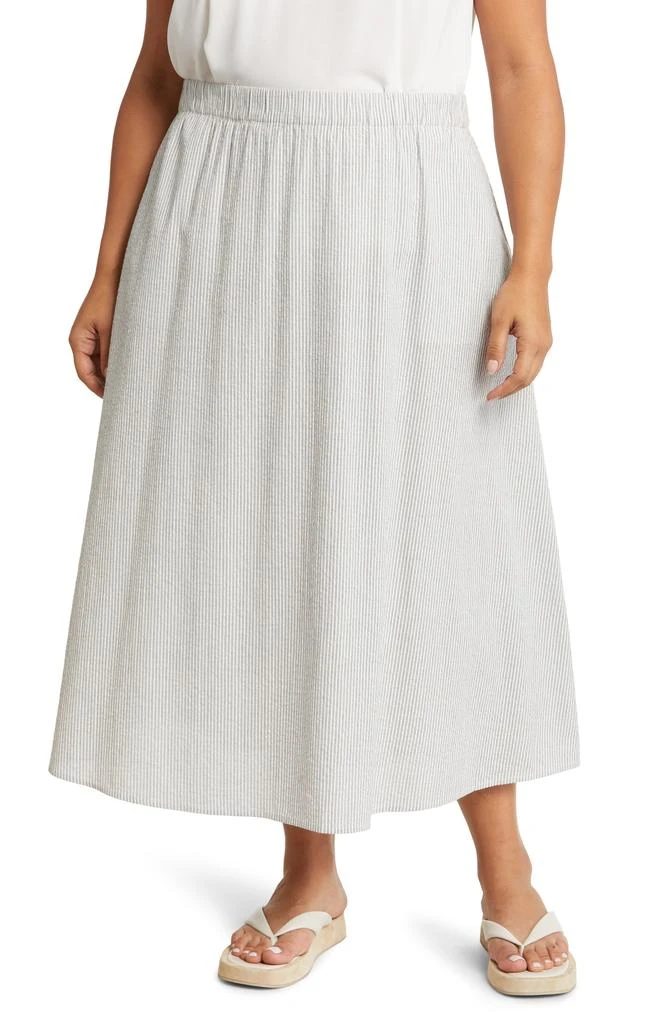 Eileen Fisher Organic Cotton A-Line Skirt 1
