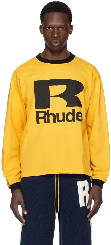 Rhude Yellow Petrol Long Sleeve T-Shirt 1