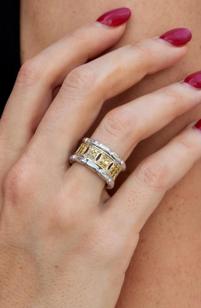 Savvy Cie Jewels Yellow Diamond Band Ring - 0.8ct. 2