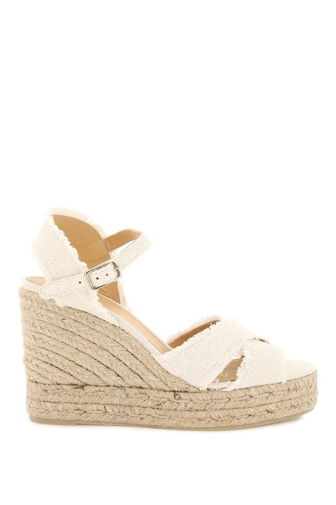 CASTAÑER lurex bromelia wedge sandals 1
