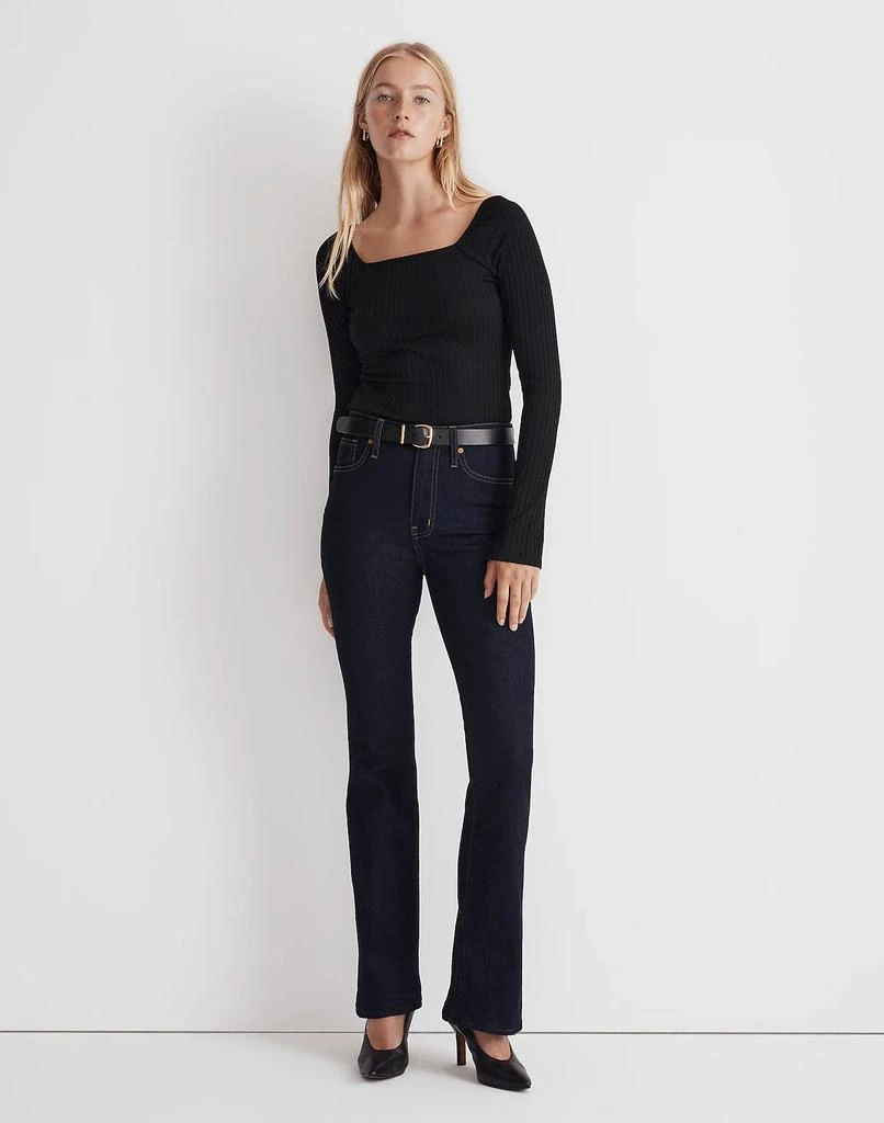Madewell Skinny Flare Jeans in Rinse Wash 2