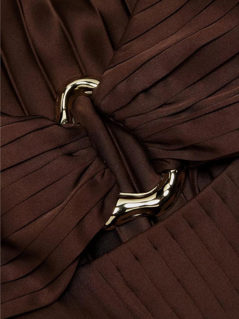 AMUR Rosalynn Charmeuse Pleated Jumpsuit 7